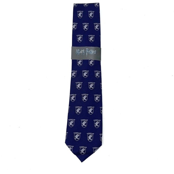New Harry Potter Cravate Ravenclaw Crest Silk Neck Tie - Picture 1 of 8